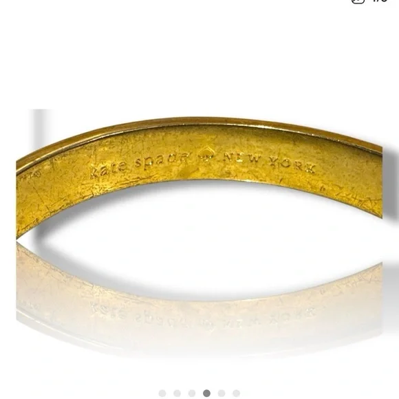 kate spade Gold-tone Logo Bangle - Picture 4 of 5